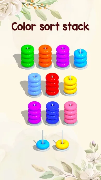 Color Hoop : Ring Sort ASMR 3D স্ক্রিনশট